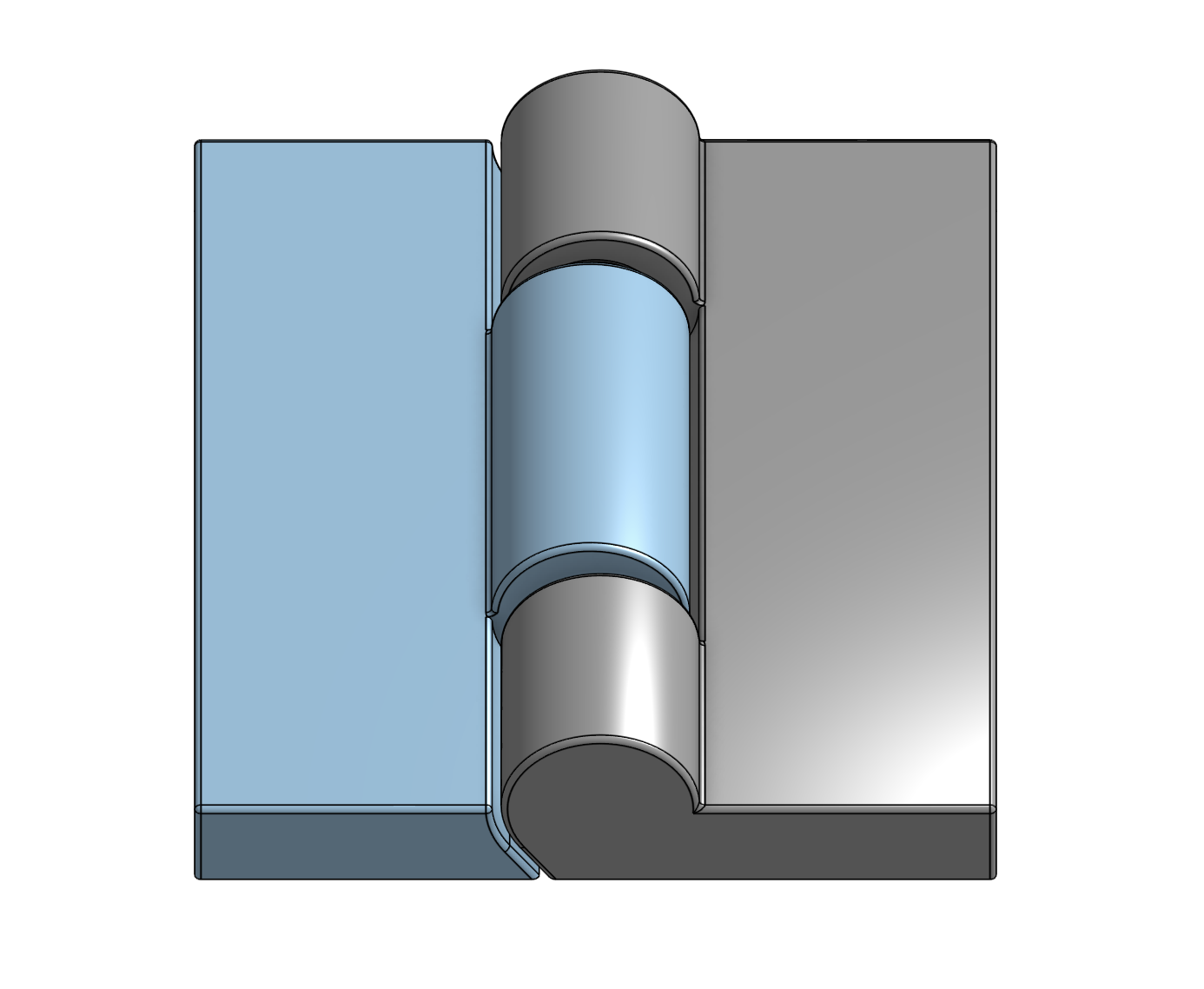 Filleted hinge view 1