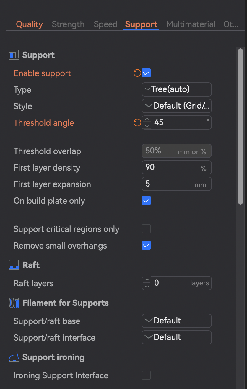 Support settings before