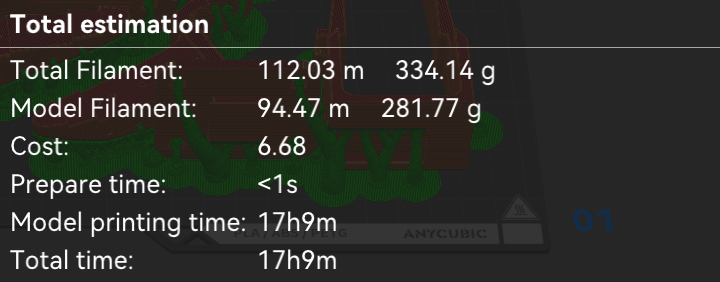 Follower arm print settings
