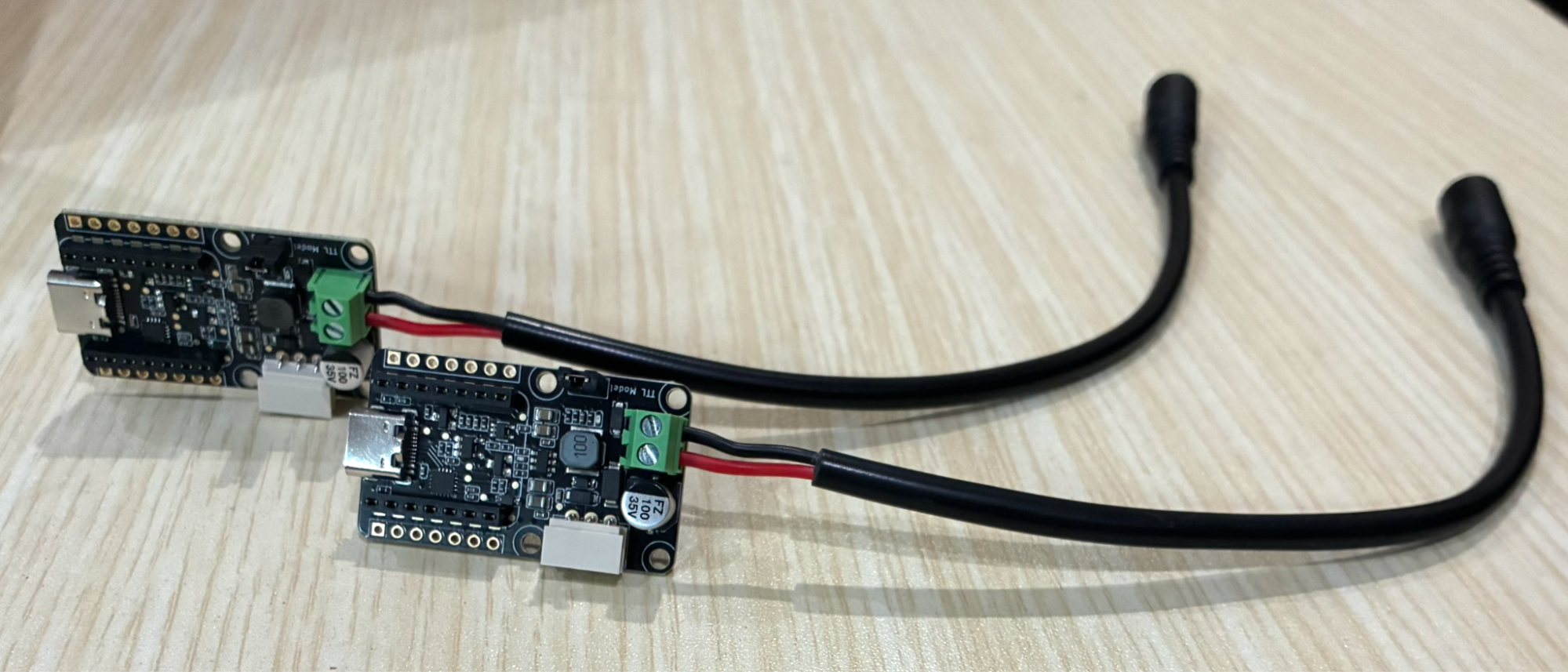 Power wiring to the motor control board